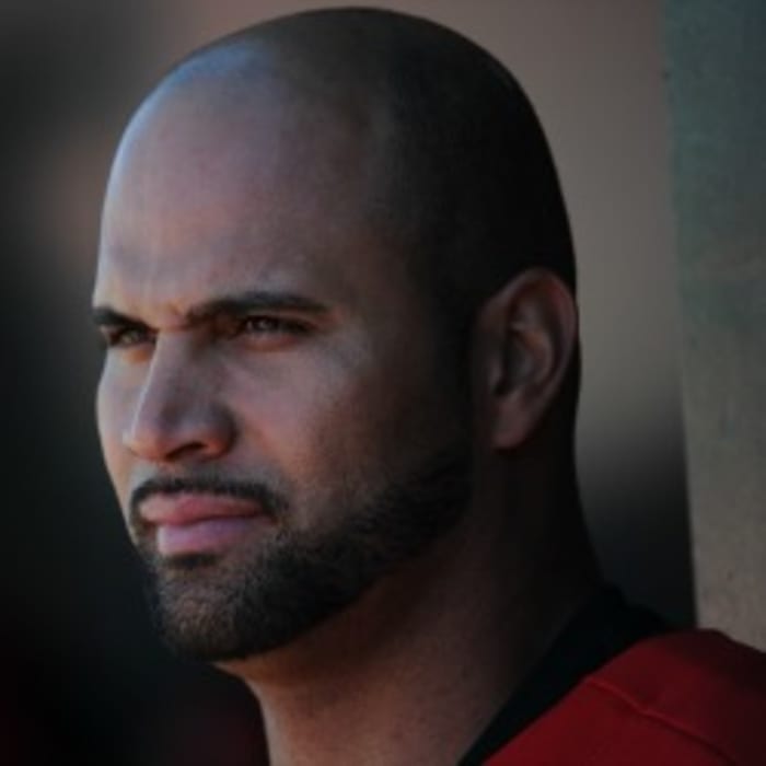 Angels first baseman Albert Pujols has eight years and $212 million left on his contract beyond this season. (Lisa Blumenfeld/Getty Images)